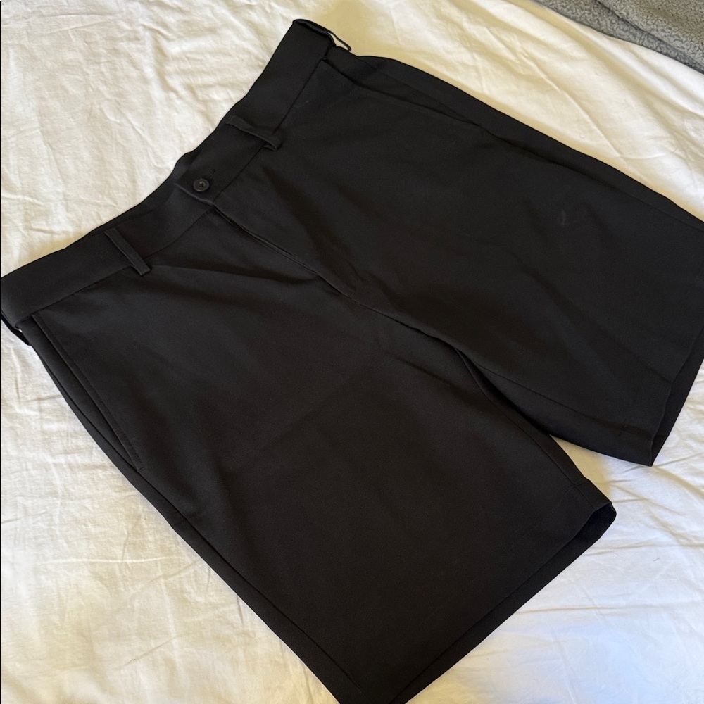 Grand Slam Men's Black Flat Front Shorts